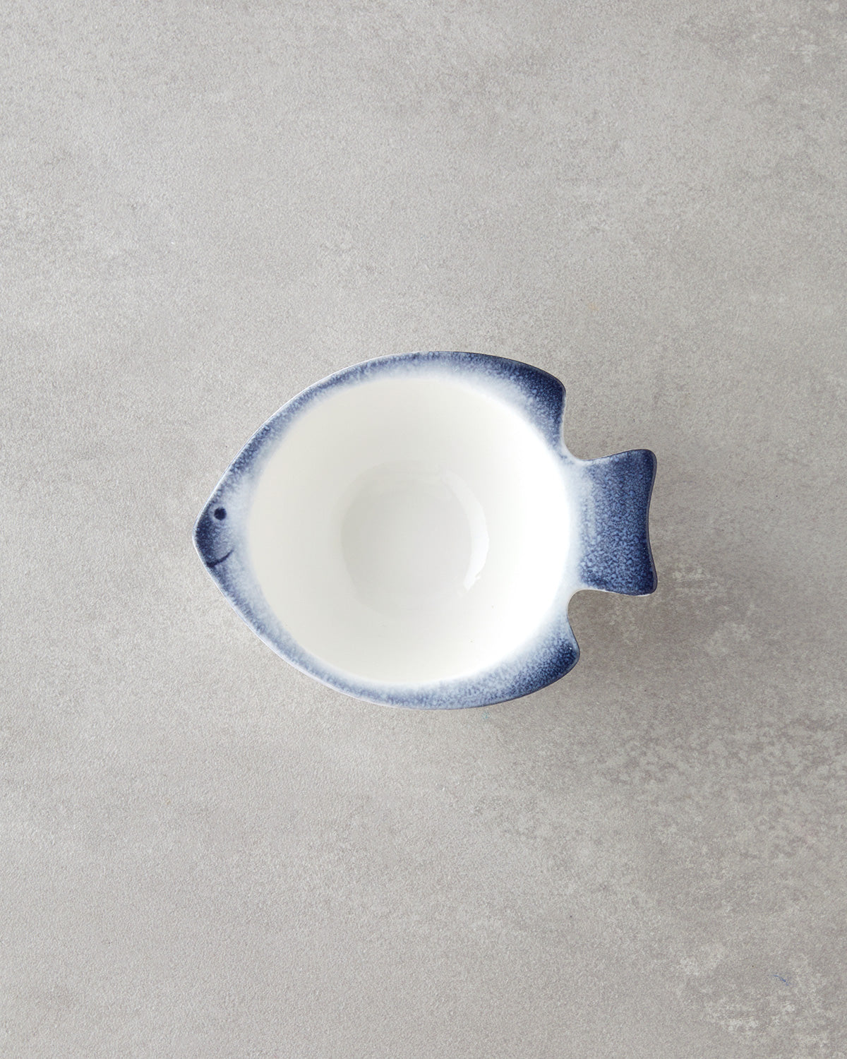 Porcelain Snack Bowl 13 cm Blue - White