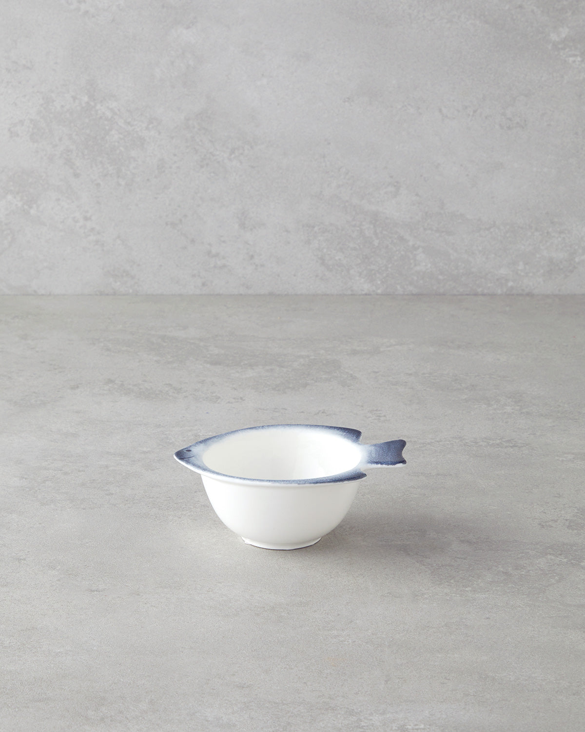 Porcelain Snack Bowl 13 cm Blue - White (view 2)