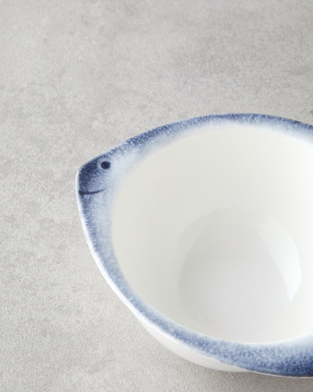 Porcelain Snack Bowl 13 cm Blue - White (view 3)