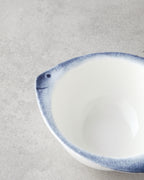 Porcelain Snack Bowl 13 cm Blue - White (view 3)