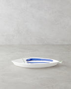 Porcelain Rectangular Plate Blue - Green - 26.5 cm (view 2)