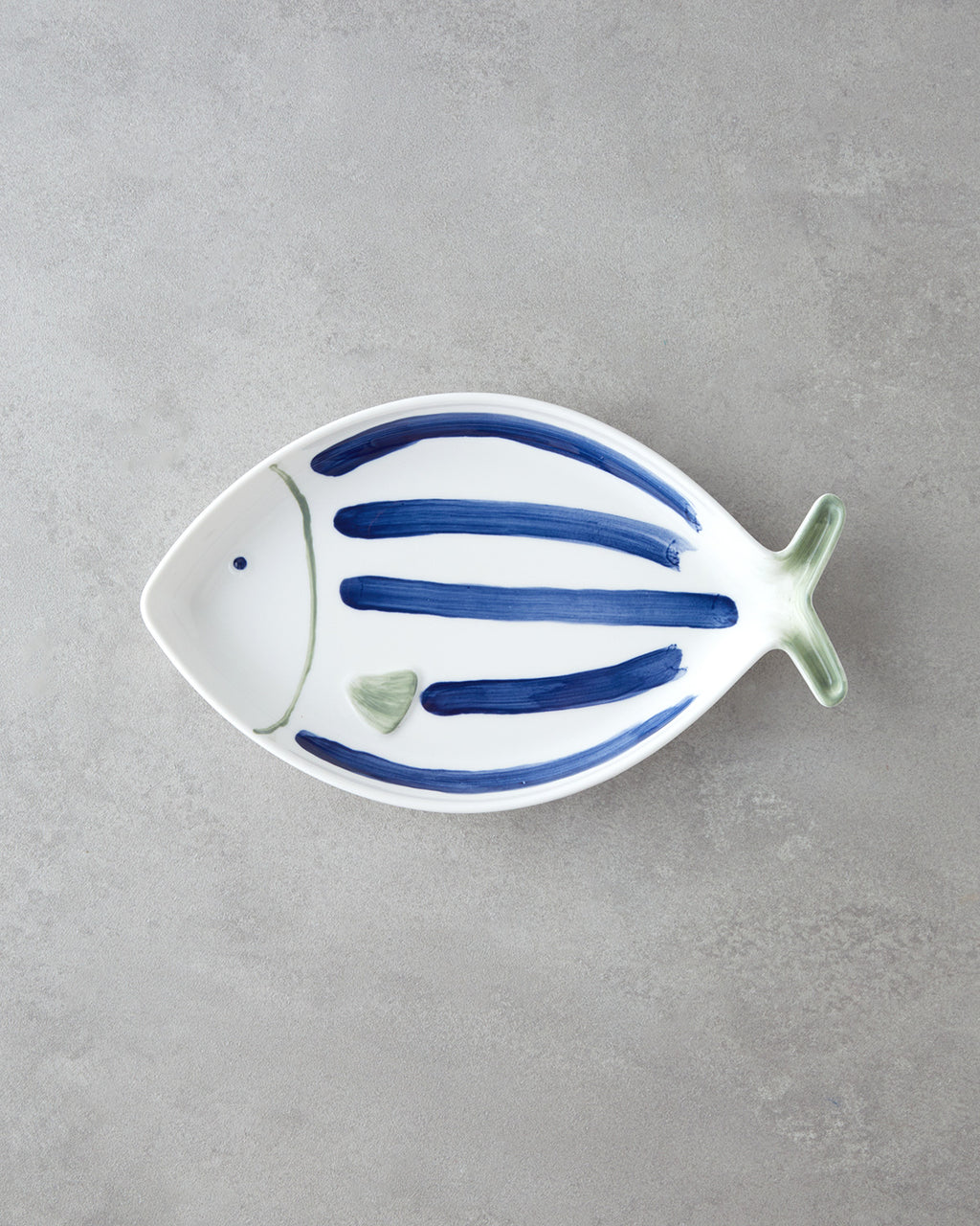 Porcelain Rectangular Plate Blue - Green (view 5)
