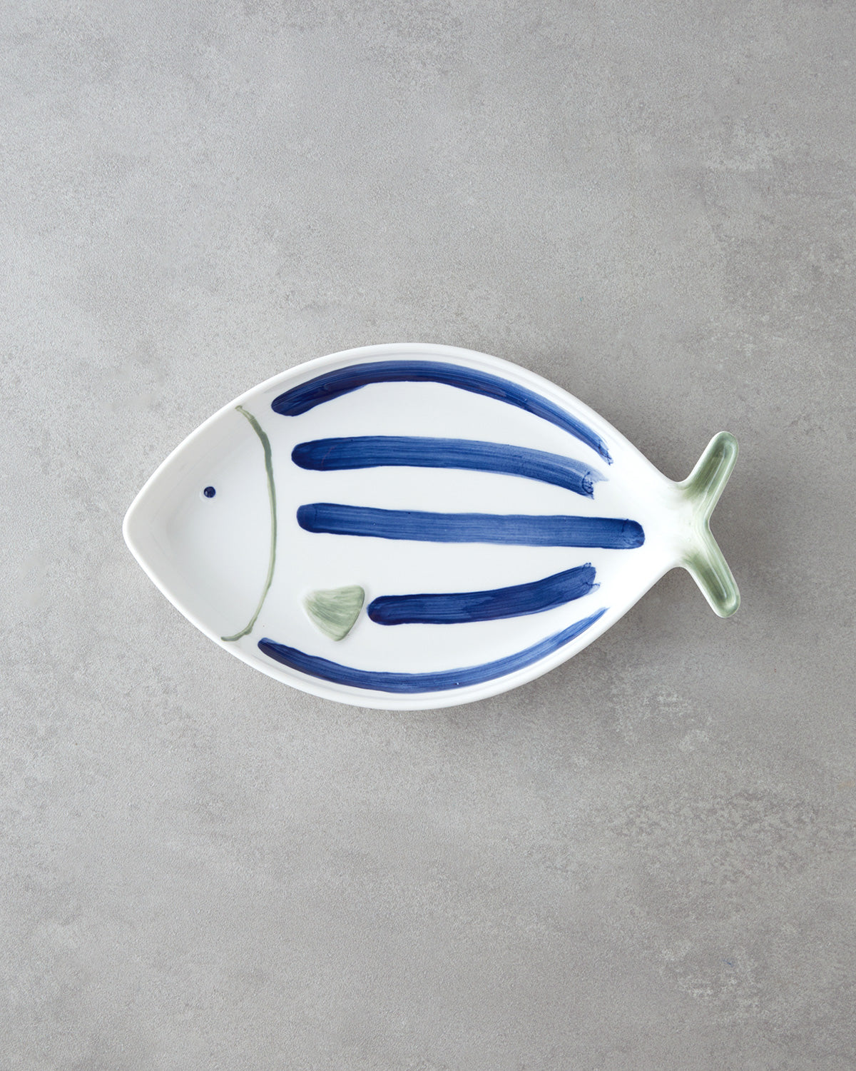 Porcelain Rectangular Plate Blue - Green (view 5)