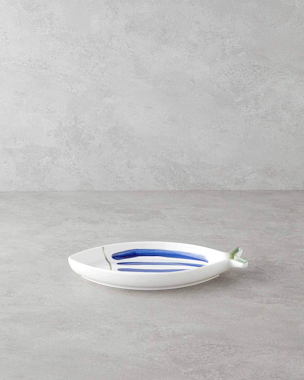 Porcelain Rectangular Plate Blue - Green (view 6)