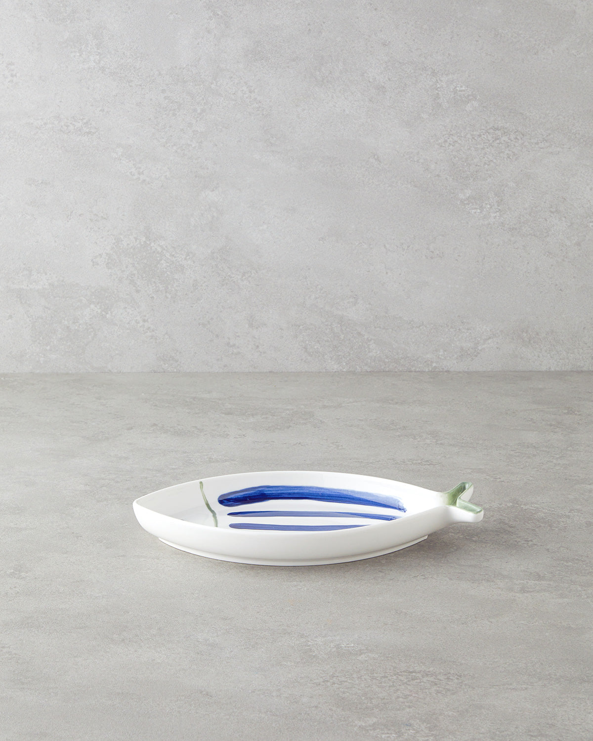 Porcelain Rectangular Plate Blue - Green (view 6)
