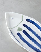 Porcelain Rectangular Plate Blue - Green (view 7)