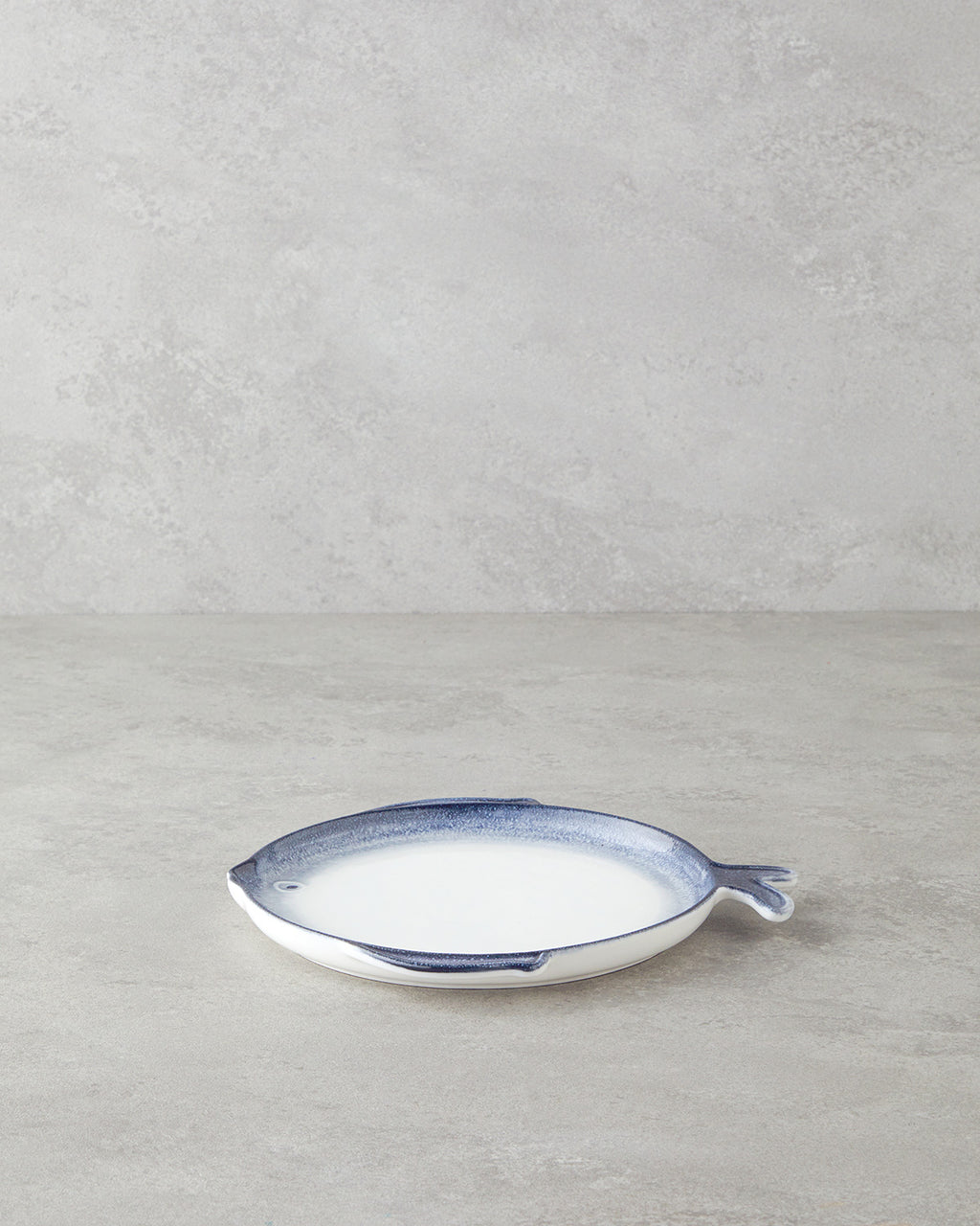Porcelain Cake Plate 23 cm Blue - White (view 2)