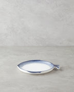 Porcelain Cake Plate 23 cm Blue - White (view 2)
