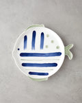 Porcelain Cake Plate 23 cm Blue - Green