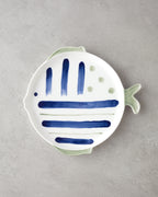 Porcelain Cake Plate 23 cm Blue - Green