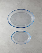 Bake&Serve Glass 2-piece Oval Oven Dish 24x35-18x26 cm Transparent (view 4)