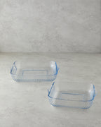 Bake&Serve Glass 2-piece Square Oven Dish 27x30-21x23 cm Transparent