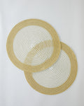 Graceful PP 2 pcs Table Mat 38 cm Gold