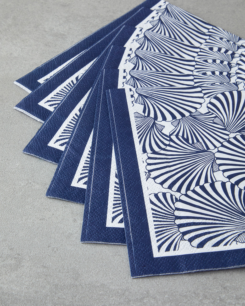 Coastal Seashell Paper 20 pcs Napkin 33x33 cm Blue (view 2)