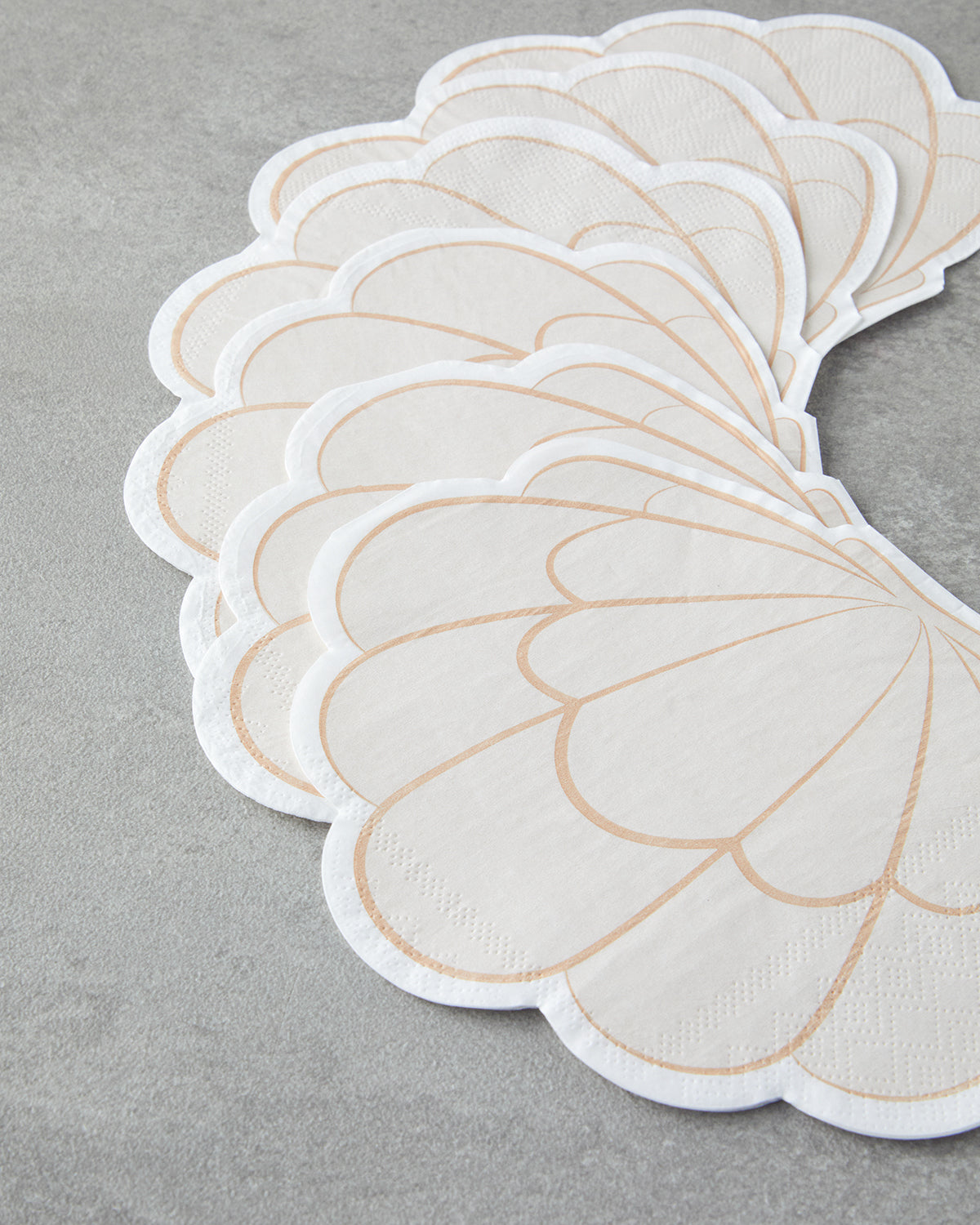 Coastal Oyster Paper 20 pcs Napkin 32.5x25.5 cm Cream (view 2)
