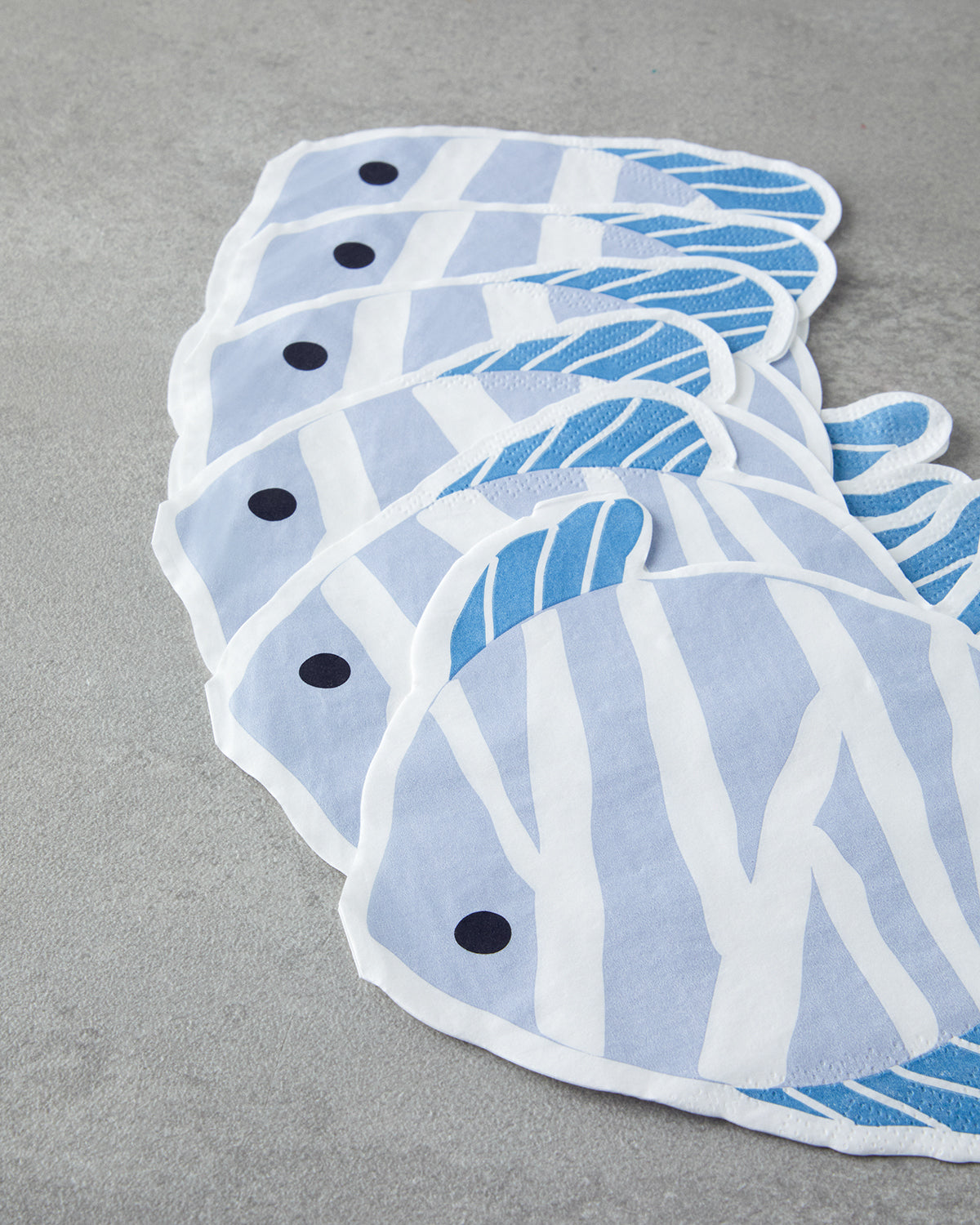 Coastal Fish Paper 20 pcs Napkin 32.5x30.5 cm Blue (view 2)