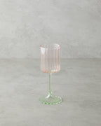 Glimmer Glass 2 pcs Chalice 250 ml Pink - Green (view 2)