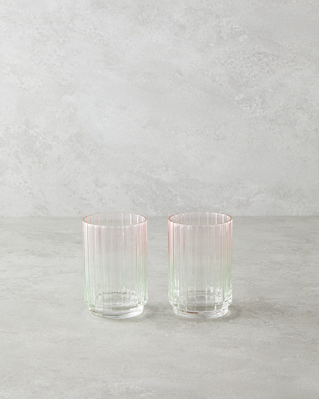 Glimmer Glass 2 pcs Glass 330 ml Pink - Green