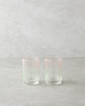 Glimmer Glass 2 pcs Glass 330 ml Pink - Green