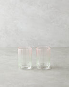 Glimmer Glass 2 pcs Glass 330 ml Pink - Green