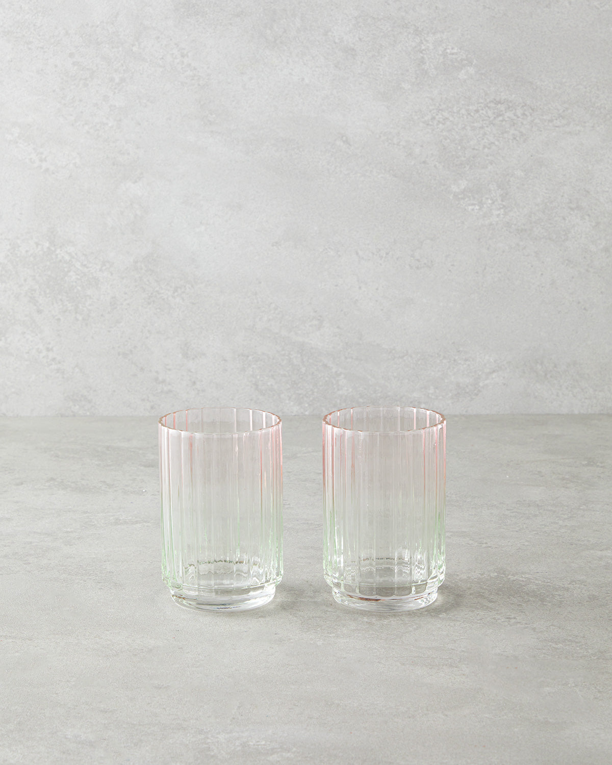Glimmer Glass 2 pcs Glass 330 ml Pink - Green