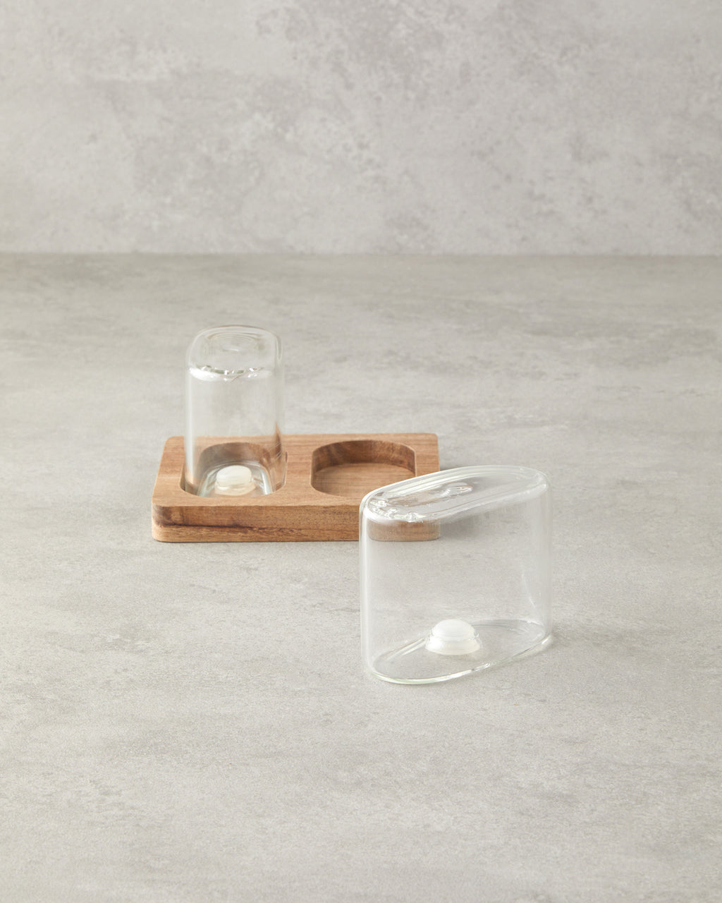 Estella Borosilicate-Acacia 2 pcs Salt and Pepper Shaker Transparent (view 2)