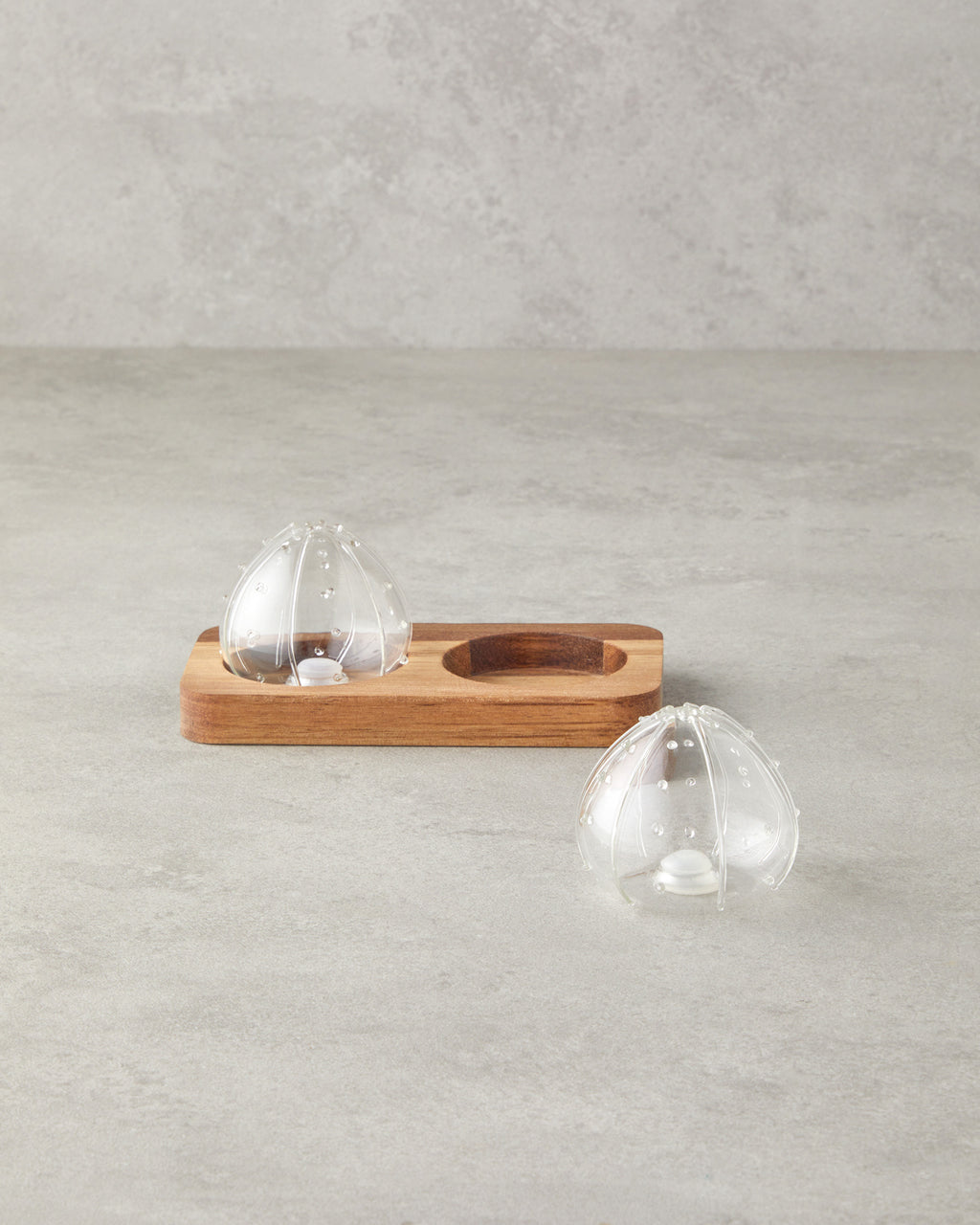 Clementine Borosilicate-Acacia 2 pcs Salt and Pepper Shaker 5.5x5 cm Transparent (view 2)