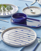 Cosmos Ceramic Breakfast Set 14 Pieces 6 Servings Navy Blue (view 2)