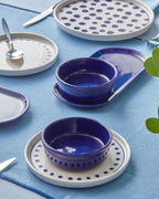 Cosmos Ceramic Breakfast Set 14 Pieces 6 Servings Navy Blue (view 3)