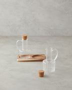 Evie Borosilicate-Acacia 2 pcs Oil Bottle 200 ml Transparent (view 2)