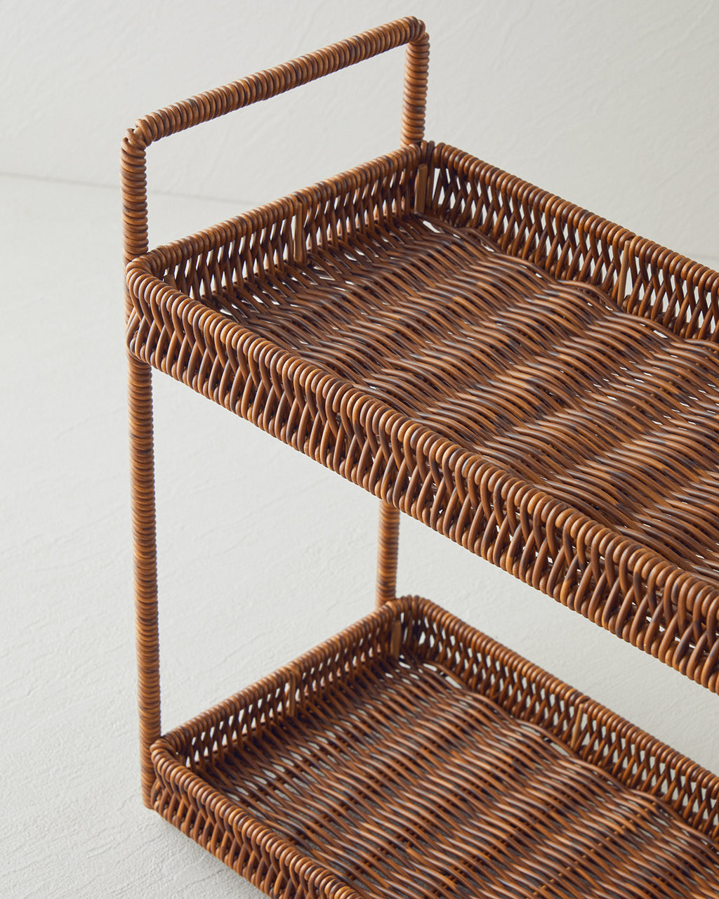 Boho Plastic Rattan Cookie Stand Brown (view 3)