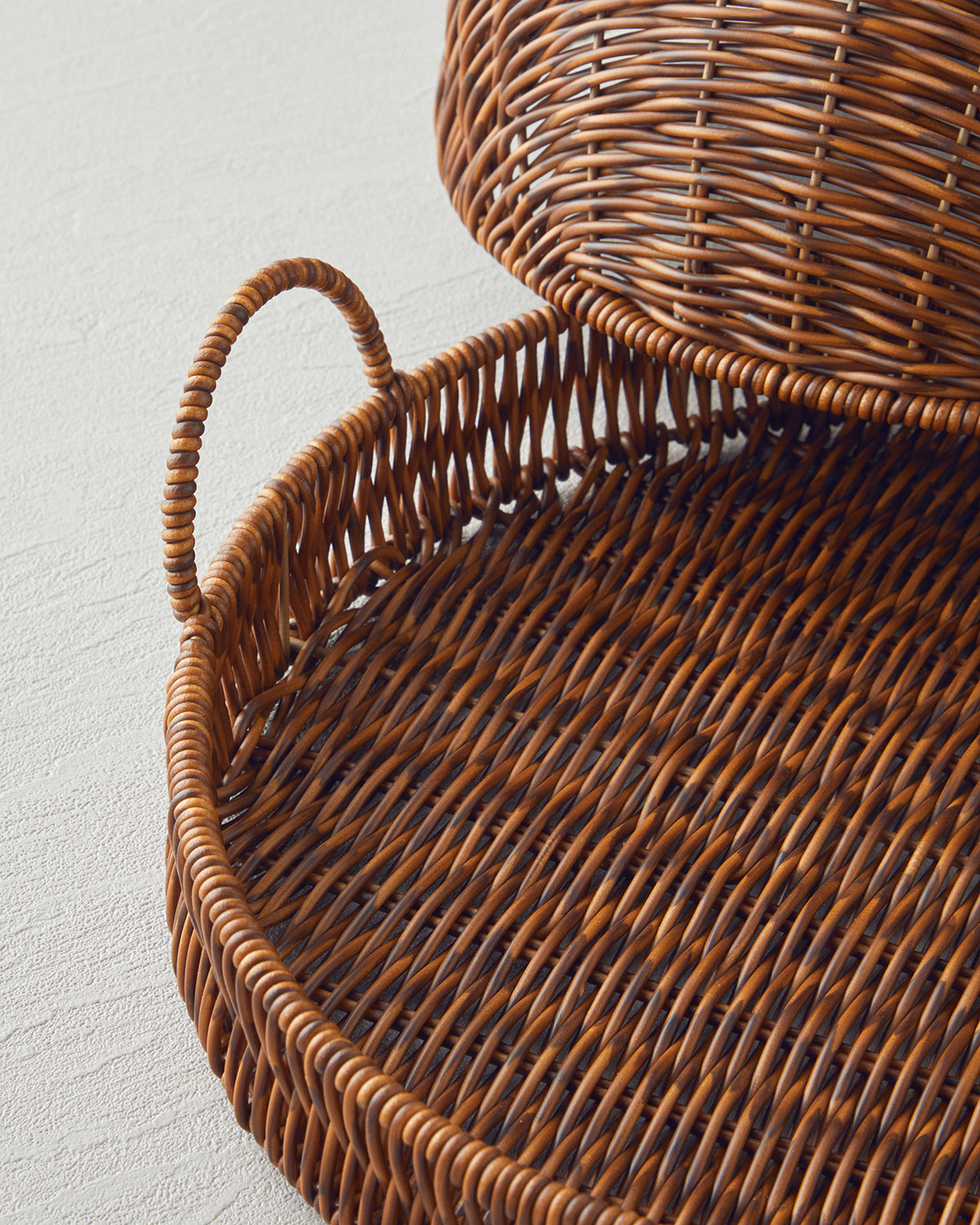Boho Plastic Rattan Serving Ware Brown - 27x27x5 cm (view 3)