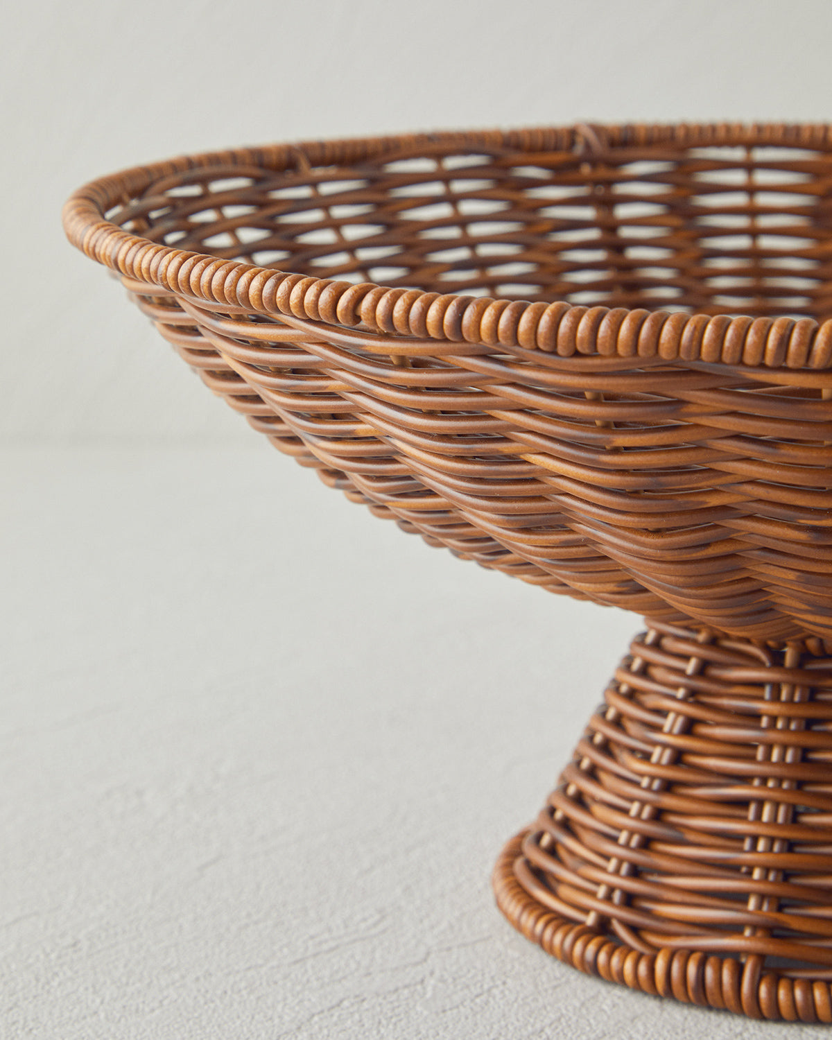 Boho Plastic Rattan Serving Ware Brown (view 6)