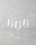 Gleam Glass 3 pcs Chalice 350 ml Gold