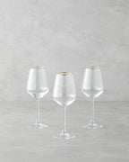 Gleam Glass 3 pcs Chalice 350 ml Gold
