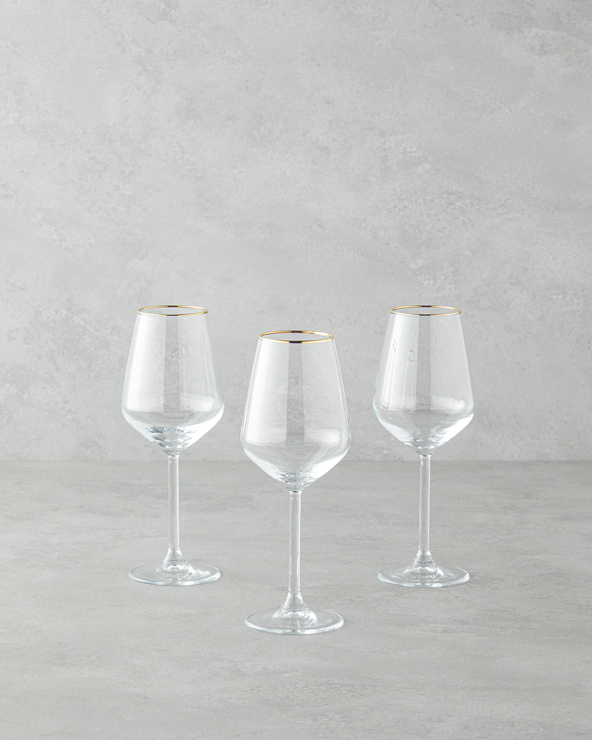 Gleam Glass 3 pcs Chalice 350 ml Gold