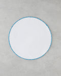 Fern PP 2 pcs Table Mat 38 cm White - Blue