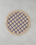 Savanna Jute 2 pcs Table Mat 38 cm Blue - Beige