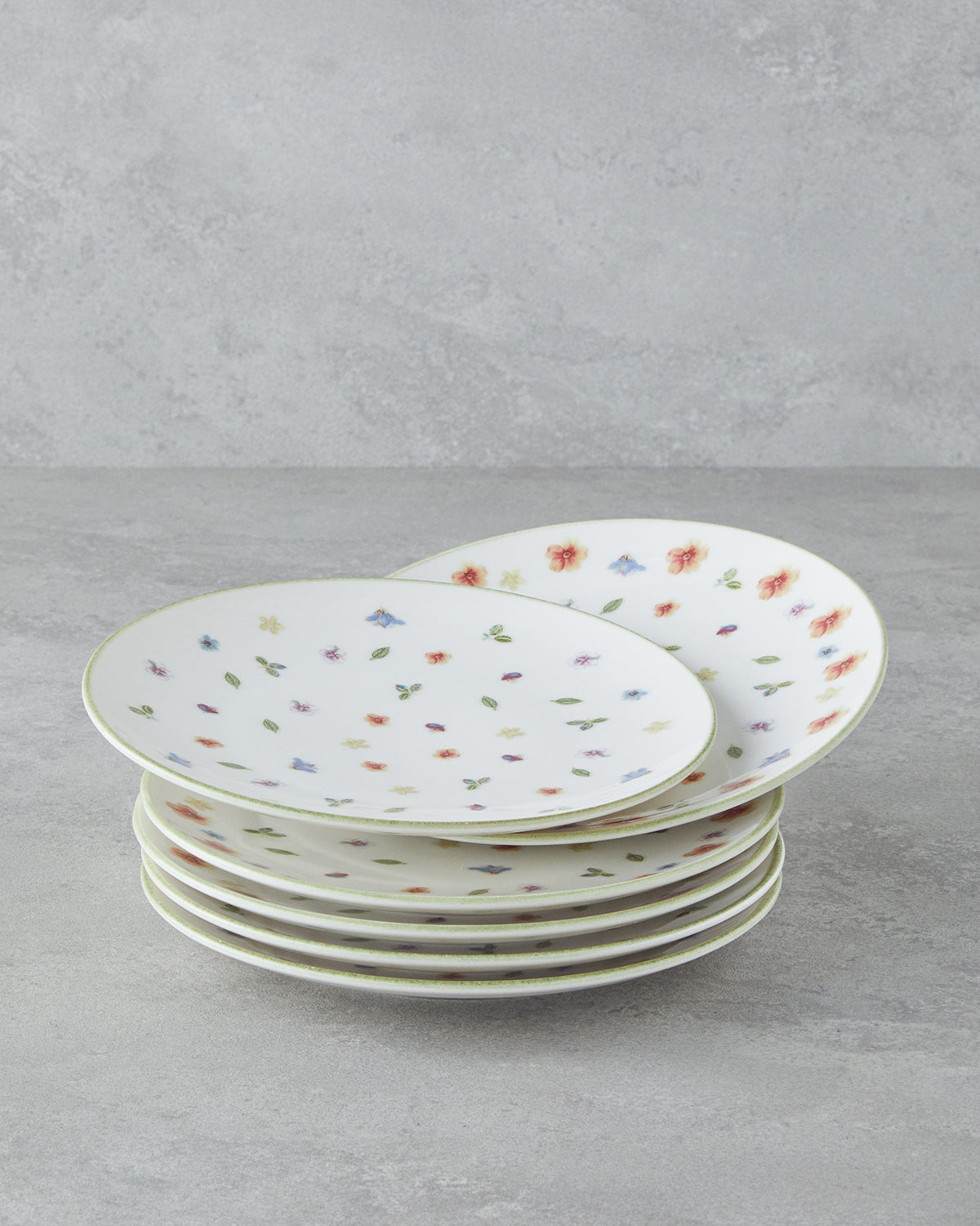 Lilyum Porcelain 6 pcs Cake Set 21 cm Colored (view 4)