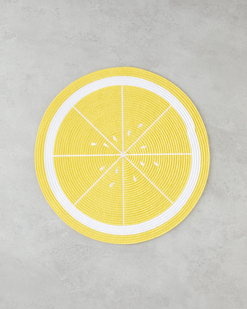 Summer Lemon PP 2 pcs Table Mat 38 cm Yellow