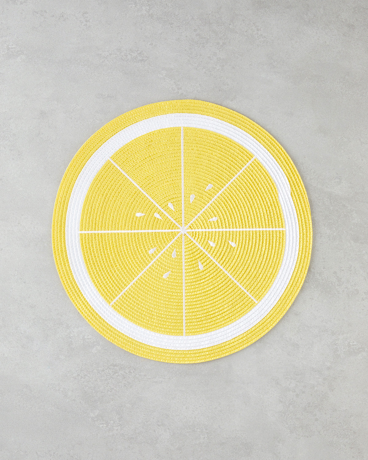 Summer Lemon PP 2 pcs Table Mat 38 cm Yellow