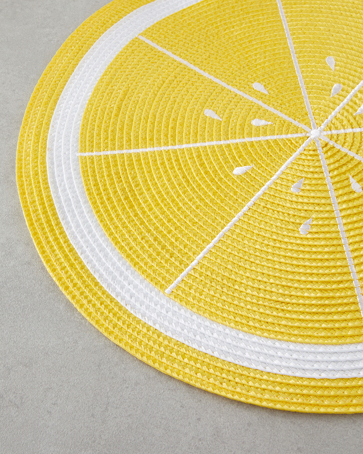 Summer Lemon PP 2 pcs Table Mat 38 cm Yellow (view 2)