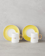 Selene Porcelain 4 Pieces 2 Servings Coffee Cup Set 80 ml (view 5)