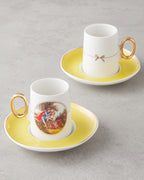 Selene Porcelain 4 Pieces 2 Servings Coffee Cup Set 80 ml (view 6)