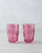 Fleur Glass 2 pcs Glass 400 ml Pink