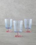 Springtime Glass 3 pcs Glass 280 ml - Blue - Powder