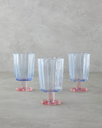 Springtime Glass 3 pcs Glass 280 ml - Blue - Powder