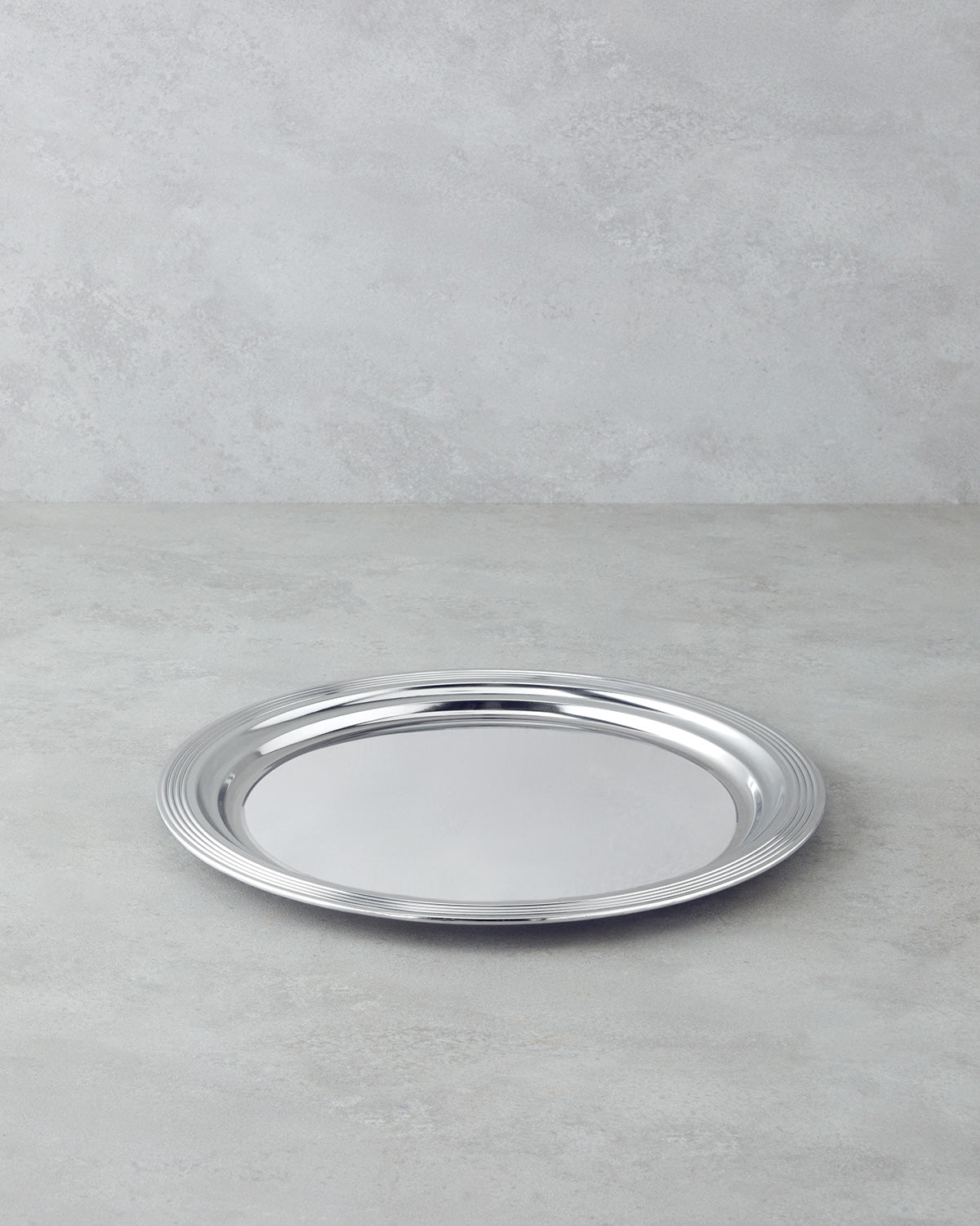Glow Metal Tray 35 cm Silver (view 2)