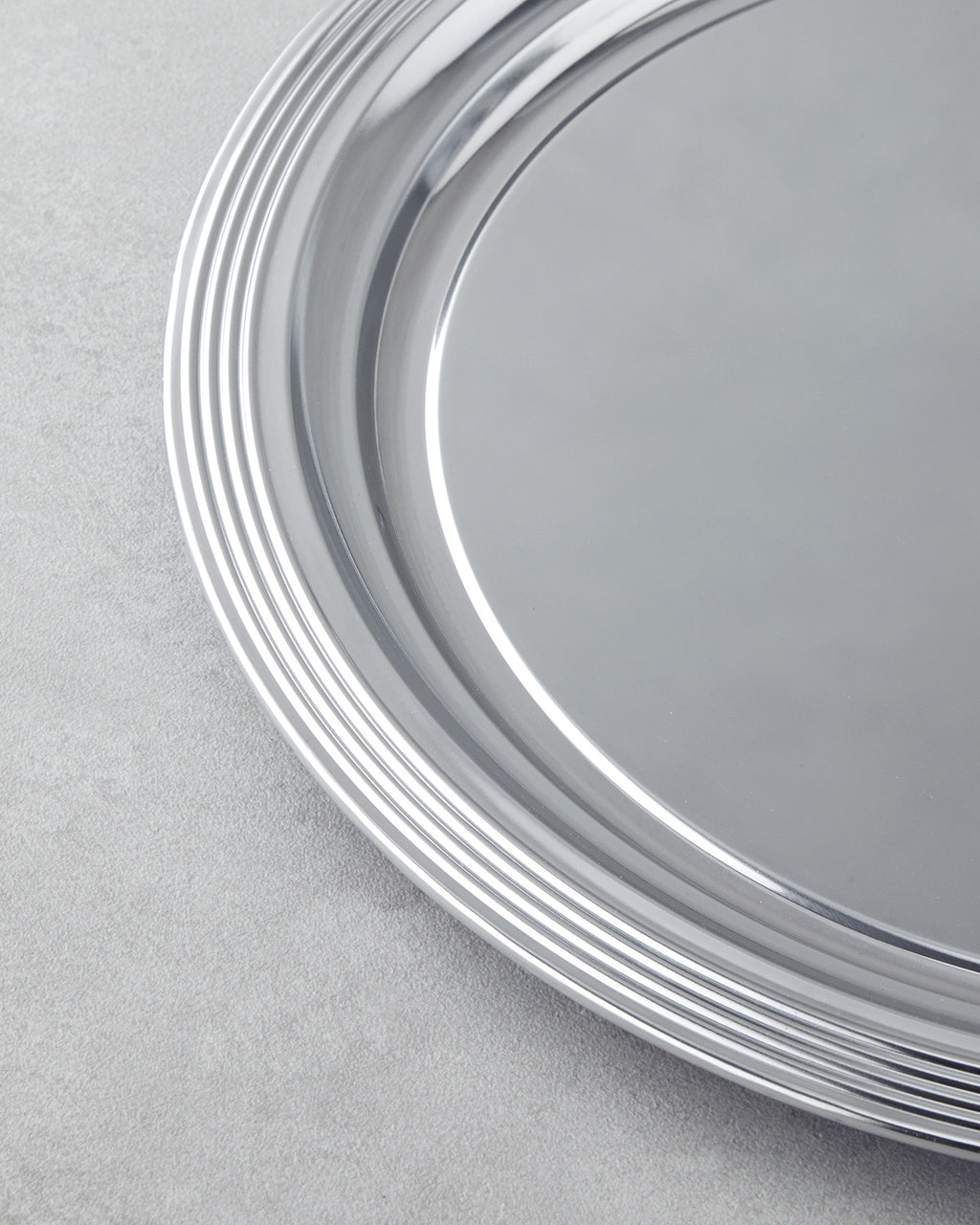Glow Metal Tray 35 cm Silver (view 3)