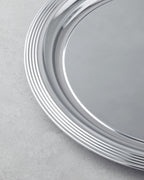 Glow Metal Tray 35 cm Silver (view 3)